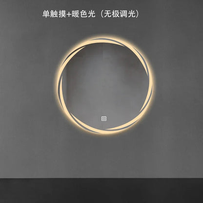 Contemporary Minimalist Smart Bath Mirror with LED Lighting for Luxury Hotel and Home Use