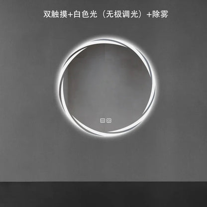 Contemporary Minimalist Smart Bath Mirror with LED Lighting for Luxury Hotel and Home Use