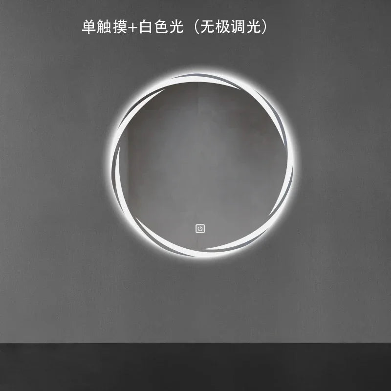 Contemporary Minimalist Smart Bath Mirror with LED Lighting for Luxury Hotel and Home Use