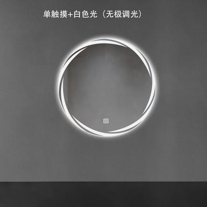 Contemporary Minimalist Smart Bath Mirror with LED Lighting for Luxury Hotel and Home Use