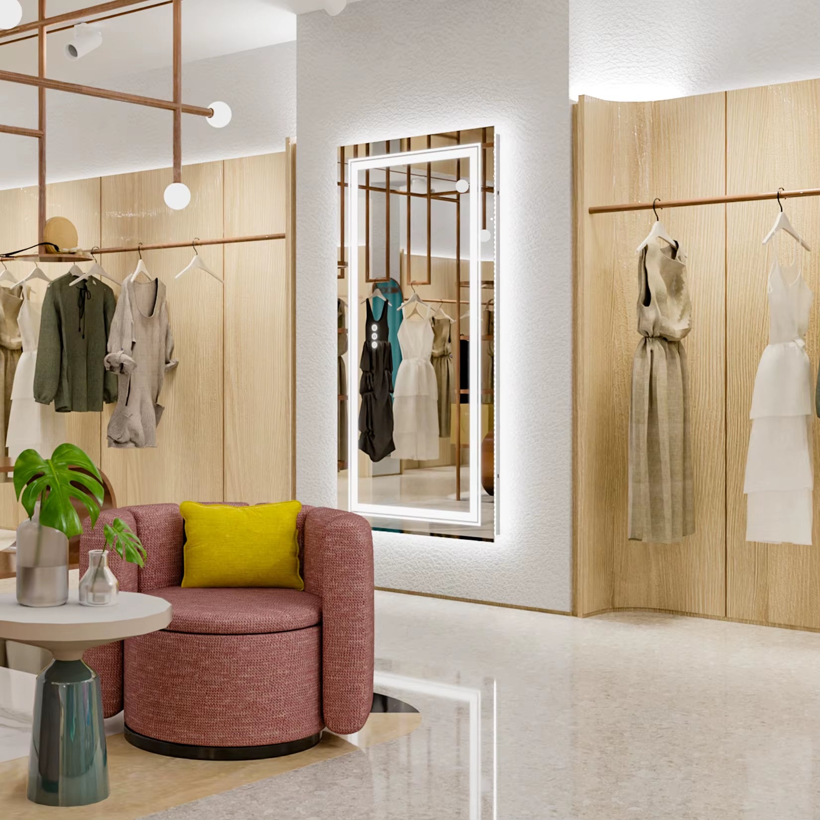 40" x 24" LED Bathroom Mirror with Front and Back Lighting, Stepless Dimming, Anti-Fog Feature, Shatter-Proof Design, and Memory Function