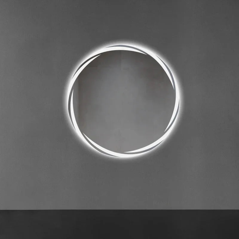 Contemporary Minimalist Smart Bath Mirror with LED Lighting for Luxury Hotel and Home Use