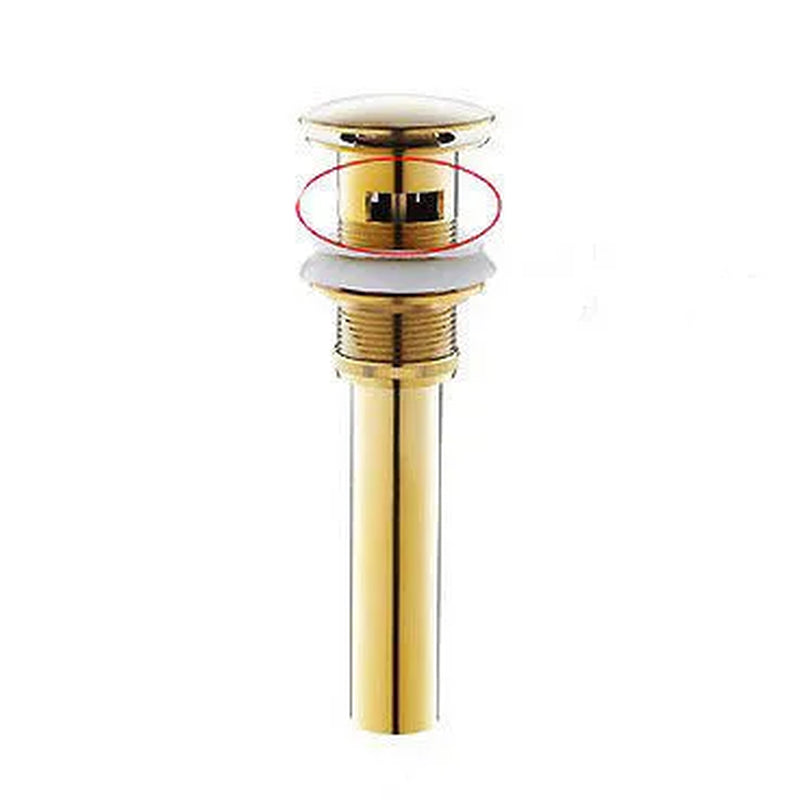 Gold and White Brass Basin Faucet with Waterfall Design - Hot and Cold Mixer Tap for Bathroom Sinks