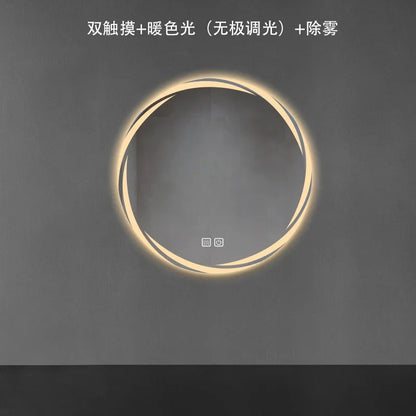 Contemporary Minimalist Smart Bath Mirror with LED Lighting for Luxury Hotel and Home Use